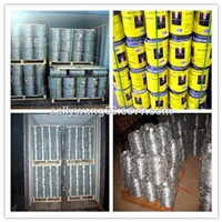 1.0mm-3.5mm 1.4mm-4.0mm Hot dipped galvanized  / PVC coated /  stainless steel barbed wire on sale