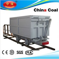 3t Capacity Single-side Curved Rail Dumping Mine Car