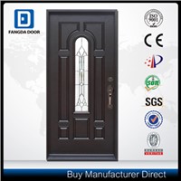 Fangda villa door fiberglass door with glass insert