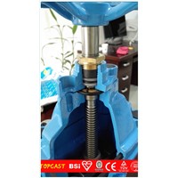 ductile iron din3352 f4 gate valve non-rising soft
