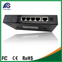 4 port gigabit poe switch black color mini size metal case 10/100/1000Mbps per port (TSD-PSE204G)