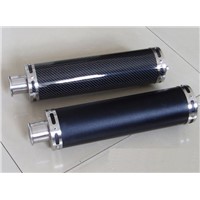 carbon fiber motrocycle exhaust pipe funnel muffler