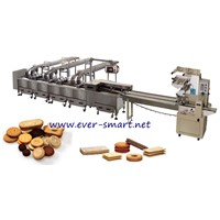 3+2 Sandwiching Machine Connect with Packaging Machine