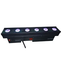 6pcs*15w 5 in 1 rgbaw led battery dmx wireless wall washer light
