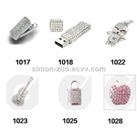 Factory Price Jewelry Diamond USB 2.0 3.0 Flash Drive, Stick, Key, Disk