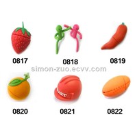 True Capacity Factory Price PVC or Silicone Cute Toy USB 2.0 3.0 Flash Disk, Drive, Stick