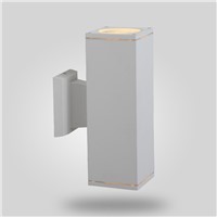 square wall light, up down light, IP54, CE VDE SAA approved, aluminum housing with tempered glass