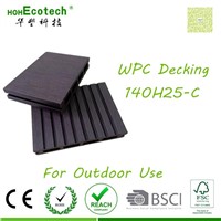 Moisture proof decking E1 100% recycle wood mocha flooring patio