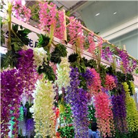 Artificial wisteria flowers garland for wedding event party home decoration 12 pcs/lot