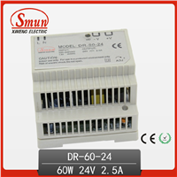 Smun Switching Power Supply Din Rail 24V 2.5A 60W LED Monitor Power Supply