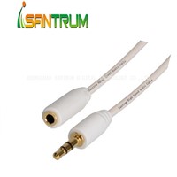 3.5mm Male to Female Plastic Round Aux Cable M-F