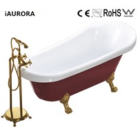 Acrylic Classic Clawfoot bathtub with legs