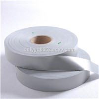 CR9802:100% Polyster backing R>330cd/lx.m2   silver  Reflective Fabric, Reflectivetape
