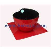Traditional Vietnam Handmade Lacquer Bowl &amp;amp; Tray Set