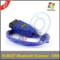 USB Cable Bluetooth OBD2 Diagnostic Scanner, ELM327 Scanner Tool
