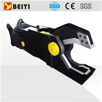 BEIYI hydraulic rotary scrap shear excavator pulverizer