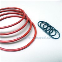 PTFE Encapsulated O Rings Red Silicon Viton FKM Rubber Core Clear PTFE Jacket O Rings