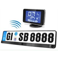 Wireless Europe Licence Plate LCD Parking Sensor with 2 Sensor and 1 Camera