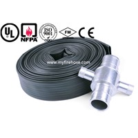 PVC High temperature resistant durable fire hose price.lighter and Thinner more soft with coupling