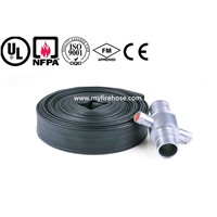 PVC high pressure durable fire water hose price with fire hose nozzle,used in fire hose reel cabinet