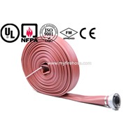 canvas fire sprinkler hose PVC durable pipe by china ,fire resistant hose used in hose cabinet