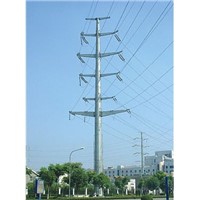 overhead electricity transmission line pole