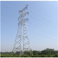 electric power transmission lattice tower