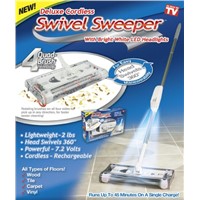 Rechargeable cordless Swivel Sweeper with LED Light