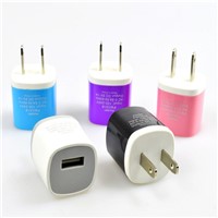 New Arrival Mini Travel USB Wall Charger 1.0A
