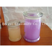 custom glass candle jar, candle container for sale