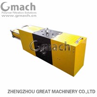 Single pillar type double working station screen changer for plastic extruder