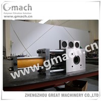 Single plate type four working station hydraulic screen changer  for plastic extruder