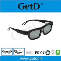Black 3D multimedia glasses for 3d DLP-link projectors GL1100