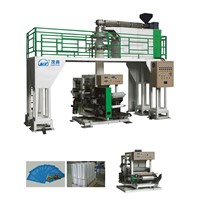 Monolayer (Rotary Traction Downward Blowing)  Water - Cooling Film Blowing Machine Line