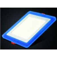 Square ultra thin led panel light ceiling light downlight 2 color 3 section switch 3 years warranty