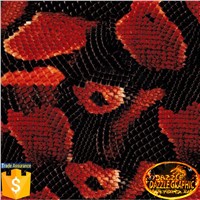 Dazzle Graphic Snake Skin Pattern No.DGDB90 Water Transfer Printing Film Hydrographics Film