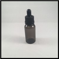 Hot  Black 30ml Plastic  Bottle For Ecigarette With Glass Dropper And Childproof  Cap For Eliquid