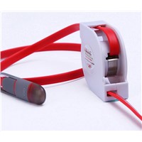 Telescopic 2 in 1 flat usb multi charger data cable for iPhone5 /5S/6 Plus micro usb cable
