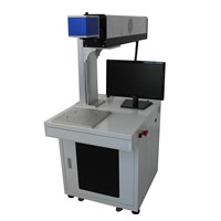 30W CO2 laser marking machine, shirt button with RF tube