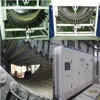 Hard roller glass tempering furnace for flat and bend