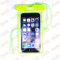 2015 China Customized PVC waterproof mobile cell phone bag smartphone bag for swimming