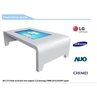 Stylish wifi/4G interactive 42 inch water-proofed touch screen table kiosk