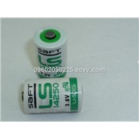 Li-SOCI2 Saft LS14500 3.6V 2450mah AA size PLC battery Primary lithium