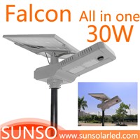 30W All in one solar powered LED Square, Courtyard, Farm, School light with motion sensor function