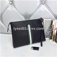 custom fashion genuine leather clutch bags for men