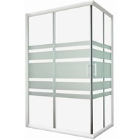 High Quality 5mm tempered glass quadrant two fixed two shower enclosure