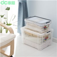 2015 hot selling new clear plastic storage box come with steel lock