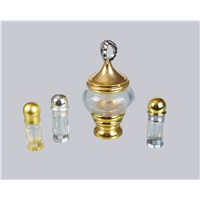 The beautiful combination of glass perfume bottles