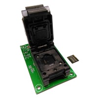 eMCP221 Socket to USB BGA 221  size 11.5x13mm, nand flash programmer, Clamshell Test Socket