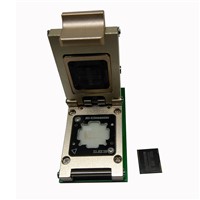 eMCP test Socket with SD interface,Nand flash BGA162 size11.5*13 ,aluminium alloy,clamshell